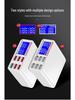 6-Port USB Fast Charger with LCD Display, 40W Multi-Port Desktop Charger
