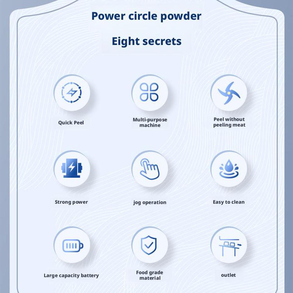 Rust-Proof Stainless Steel Electric Grape Peeler, Kitchen Fruit Peeling Machine for Home Use, Effortless Peeling No Manual