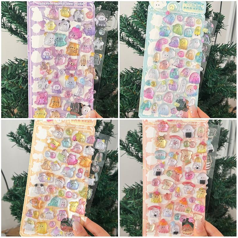 3D Stickers Bonbon Drop Seal Stickers Decorative 3D Sticker for DIY Phone Case Diary Scrapbook Laptop Decals Party Favors Gifts