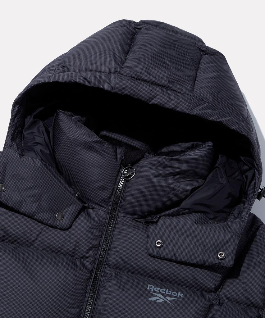 Reebok Pump Hooded 2-Way Down Jacket - Black