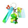 Adorable Cartoon Dinosaur Keychain Silicone Key Ring Cute Bag Charm Gift