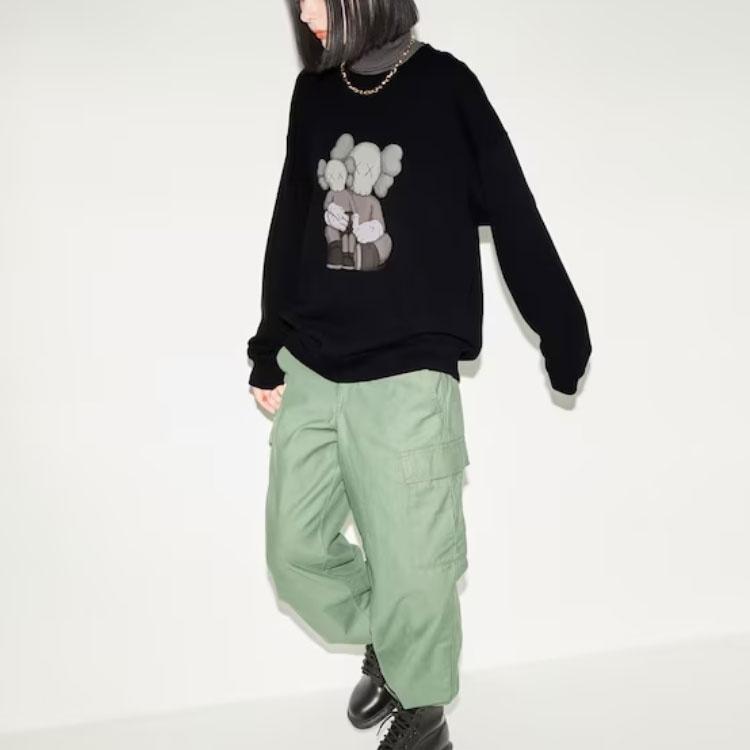 UNIQLO x KAWS SS23 Sweatshirt Unisex Black 467773-09