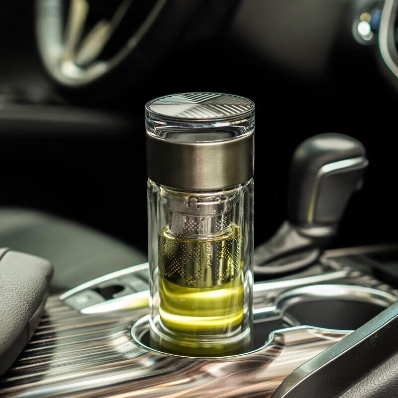 Стеклянная бутылка-заварник LocknLock с двойными стенками, термостойкая