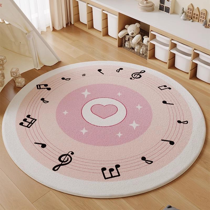 

Modern Minimalist Living Room Carpet Round Art Bedroom Rug Large Area Soft Fashion Home Decoration Coffee Table Mats Alfombra Diameter 80cm