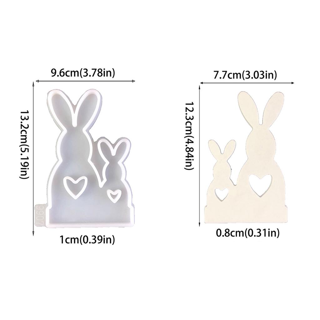 Påsk Ljushållarformar Påsktema Ljushållarformar med Bas för DIY Ljushållare Påskdekorationer