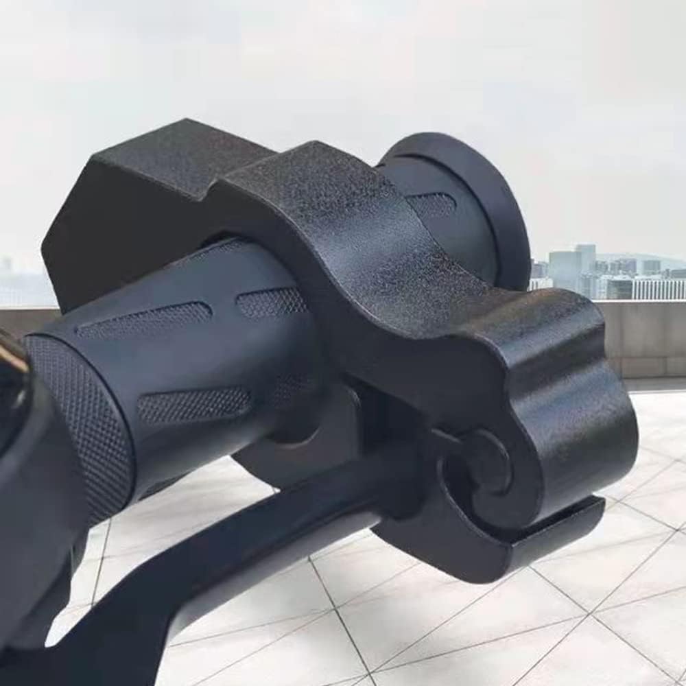 Motorcycle Lock Anti Theft,Motorcycle Grip Brake Throttle Locks,Moped Grips Security Heavy Duty Anti Theft Lock(Black)
