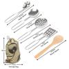 12 PCS Kitchen Set Pretend Play with Storage Bag Simulated Kitchen Toy Stainless Steel Soup Pot Pan
