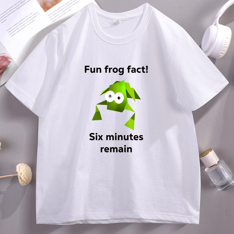 

Fun Frog Fact Cursed Tshirts Cotton Short Sleeve Round Neck T Shirt Women Designer Clothes Round Neck Printed High Quality Top 4XL