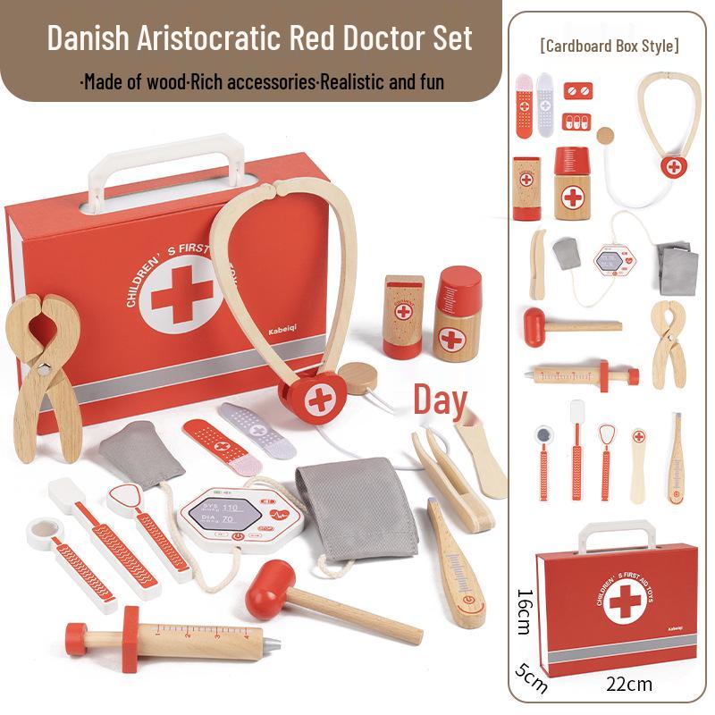 Wooden Danish Ice Cream & Tea Playhouse Toy for Kids & Parents