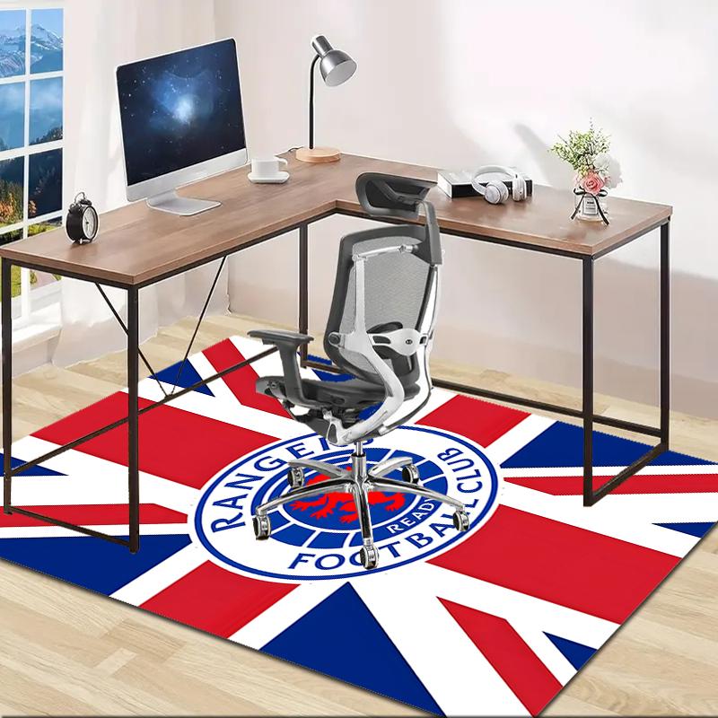 1pc Football Team Design Area Rug - Non-Slip, Soft & Cozy Floor Mat for Living Room, Bedroom, Office - Indoor/Outdoor Decorative Carpet