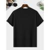 European size Men's Lettering Short Sleeve T-Shirt Lightweight Round Neck Casual Tee with, Comfortable Gift Apparel for Men