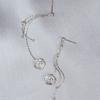 LOASI lovely rose. rose drop chain earring