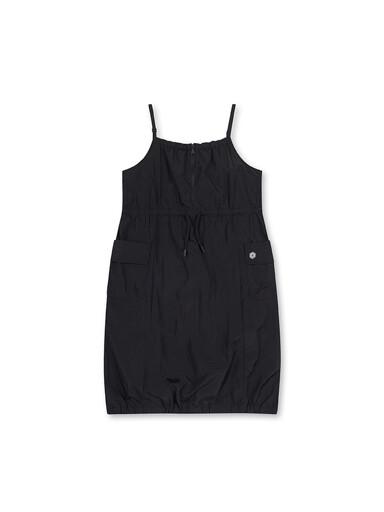 TOPTEN KIDS Girls Balance Cargo Woven Dress(Black) 130