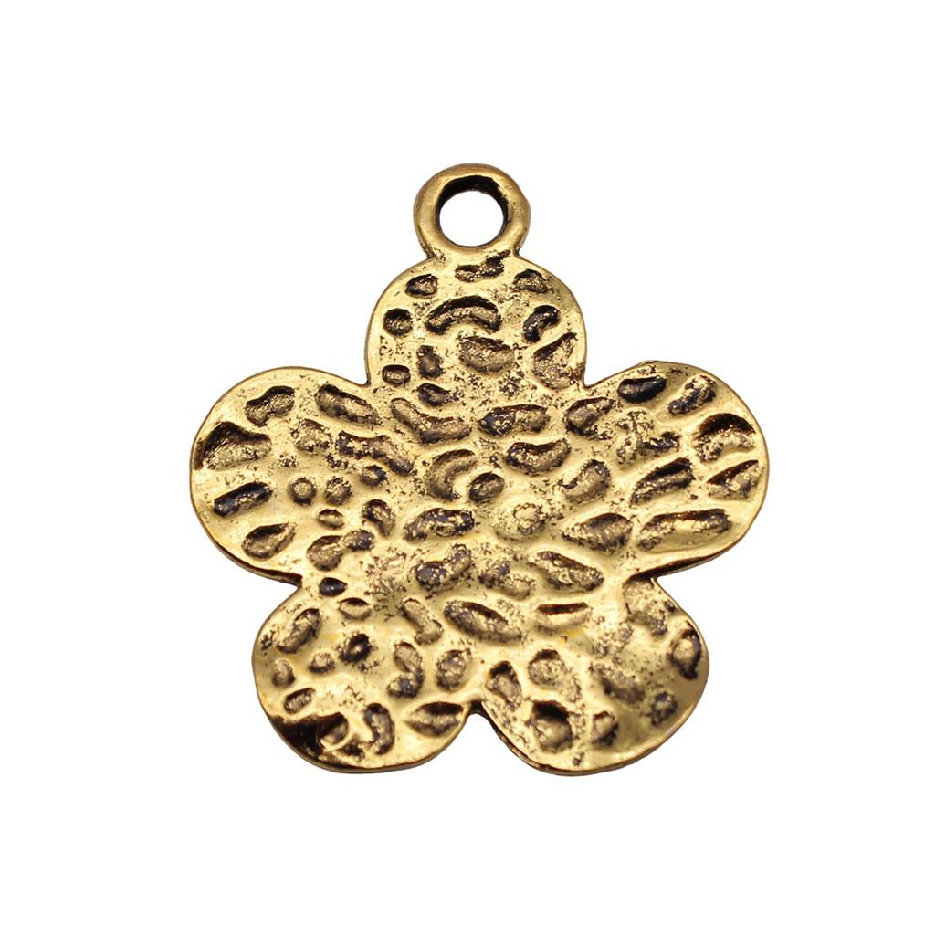 Flowers Of Life Charms Vintage Alloy Pendants For Nature Inspired Jewelry Making