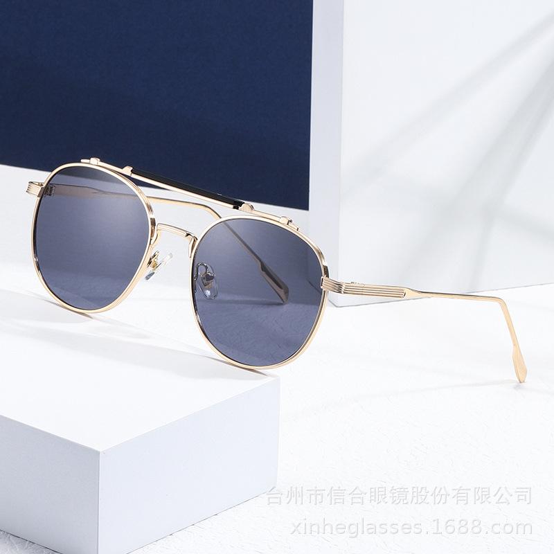 Clearance sunglasses women's metal sunglasses UV-proof glasses