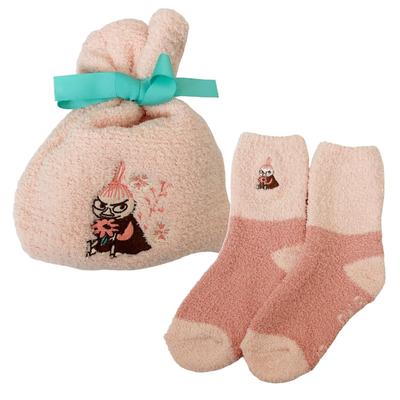 Small Planet Moomin Flauschige Socken im Kordelzug Kleine Blumen und Rosa Beutel, Mein, Zweige,