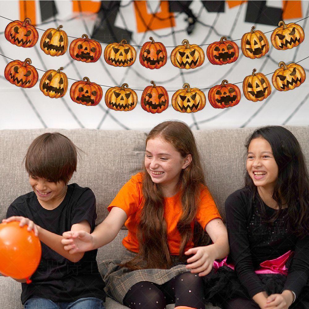 Hanging Pumpkin Pumpkin Lantern Double-sided Jam Pumpkin Hanging Paper  Pumpkin Props