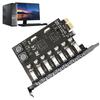 7 Ports USB 3.0 PCI-E Expansion Card Adapter 5Gbps PCI Express Connector USB 3.0 Front Controller Adapter Card for Desktop