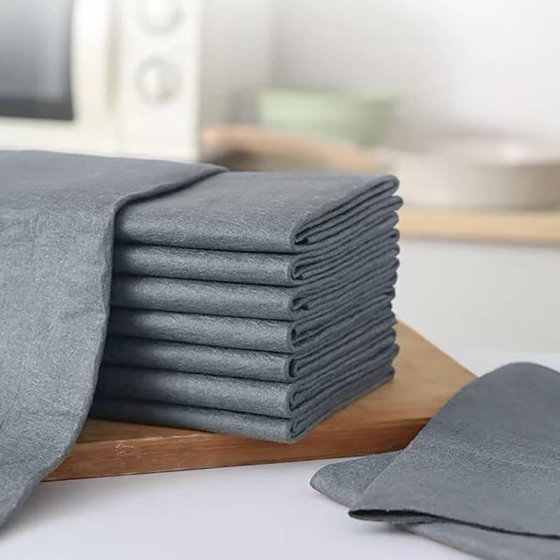 

Утолщенная волшебная салфетка для чистки, универсальная тряпка из микрофибры, многоразовая тряпка для протирки стекол, окон, безворсовая тряпка для чистки кухонных зеркал 2PCS