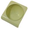 Cat Bowl Tilted Simple Style Refreshing Color Smoothly Odorless Plastic Pet Food Bowl Grass Green