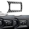 Real Carbon Fiber Dashboard Headlight Switch Button Trim For Jeep Cherokee 14-18
