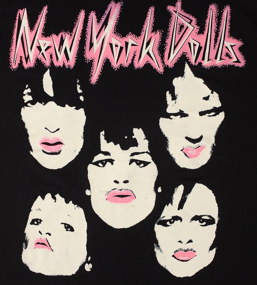 New York Dolls Band member T shirt For Men Black Size S To 4XL BL072