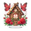 Acrylic Special Shape Train Heart 5D DIY Diamond Art Tabletop Decorations Diamond Painting Desktop Decors for Home Office Decor