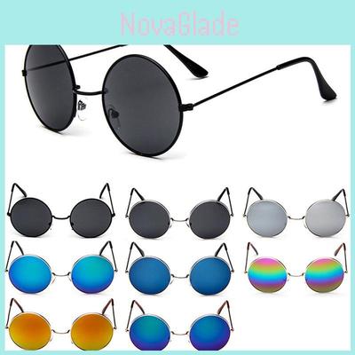 Gafas de Sol Redondas Vintage Hippie Retro Para Hombres y Mujeres Con Montura Metálica Ligera
