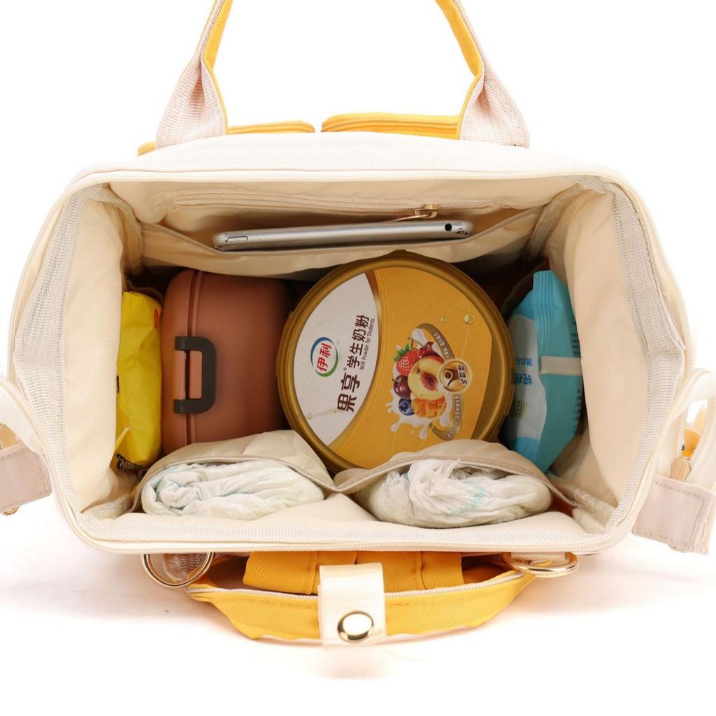 Casual Cute Mommy Storage Portable Shoulder Mother And Baby Backpack Belt Going Out Multi-Functional Maternity Bag Stroller