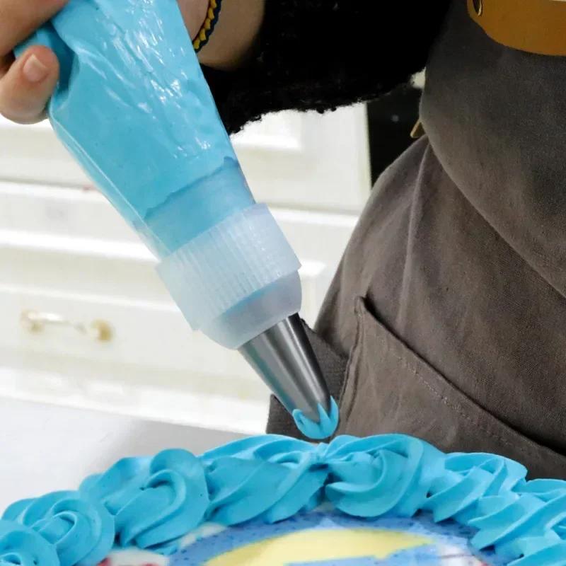 1/3PCS Icing Piping Bag Russian Nozzle Converter Coupler Cake Cream Pastry Bag Nozzle Adapter For Cupcake Fondant Cookie