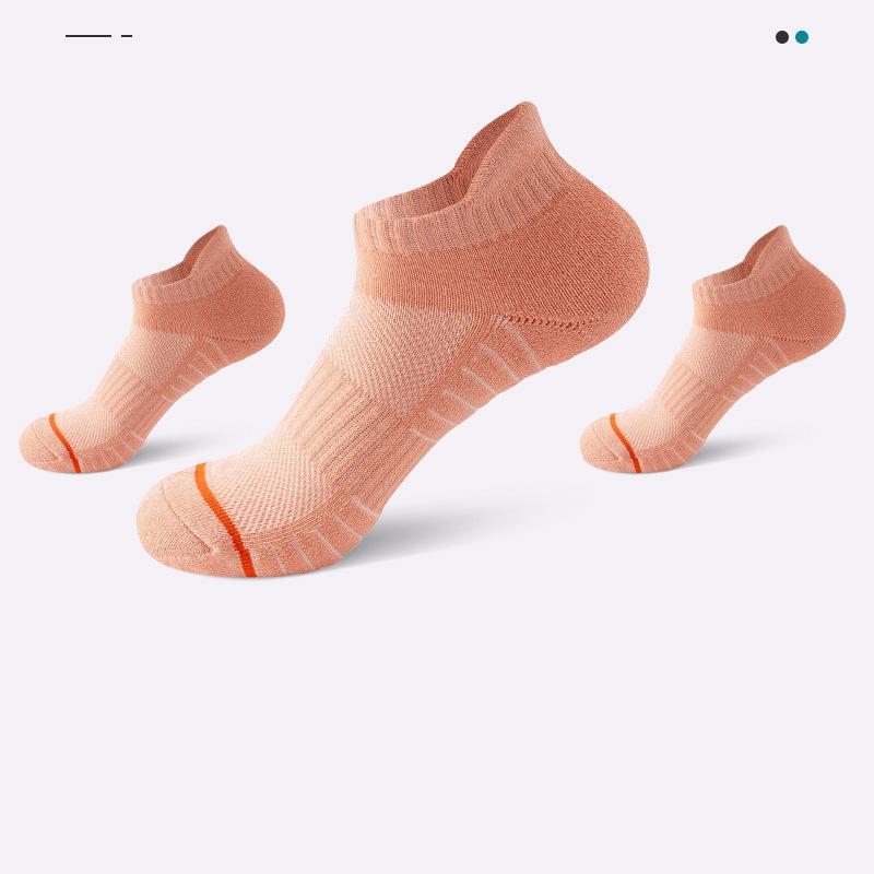 Professional Sports Socks, Women's, Short Socks, Mesh Breathable, Specialized Marathon Running Socks, Thickened, Towel Bottom, Badminton Socks