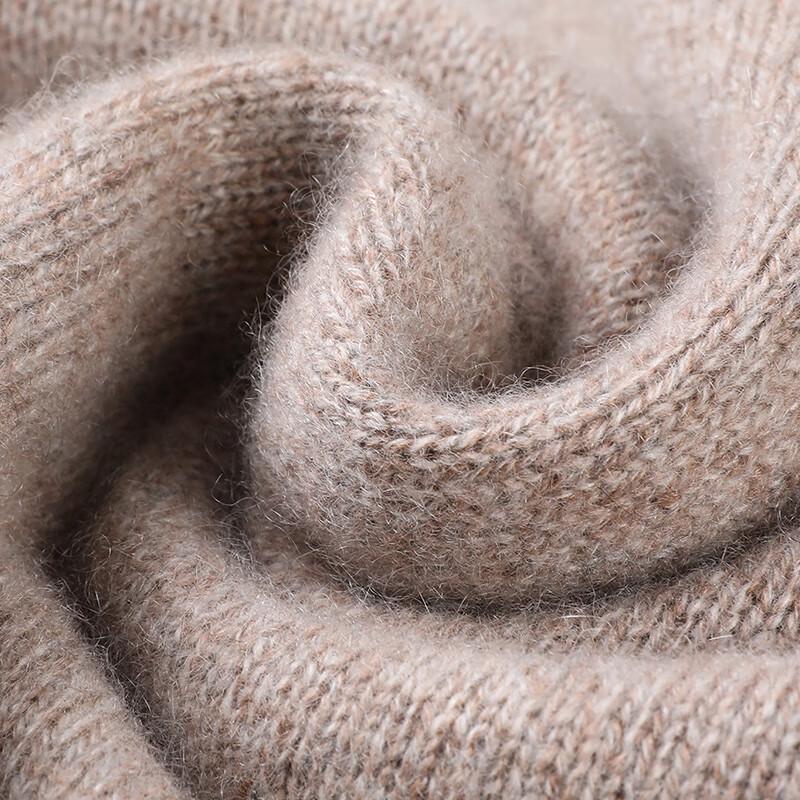 Hengyuanxiang Men's Pure Cashmere Thickened Round Neck Sweater