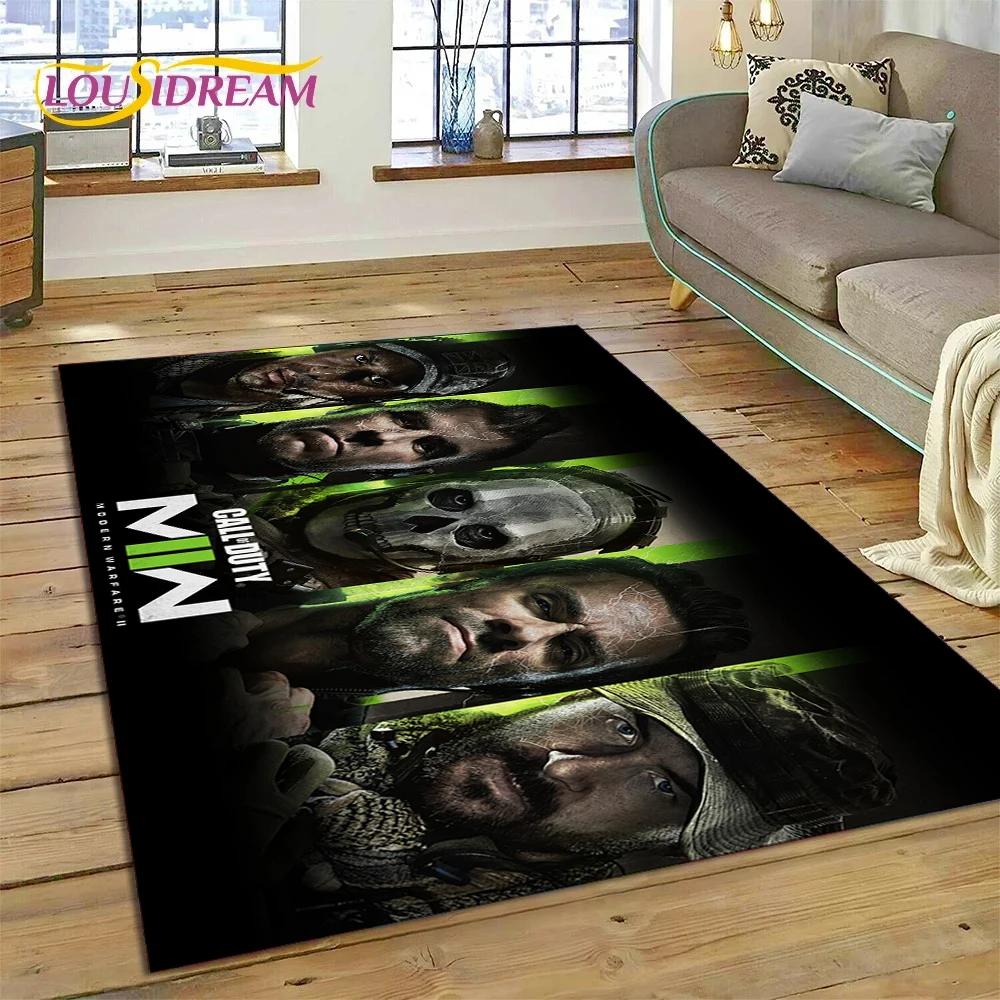 Call of Duty War Game Gamer COD Teppich für Schlafzimmer Wohnzimmer Zuhause Sofadekoration, Kinder Spiel Große Dekoration Bodenmatte Geschenk