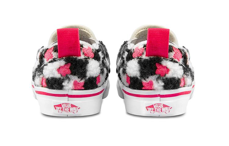 Vans Slip on Low top Toddler Shoes Black White Pink Infant And Toddler VN000UBS8CE