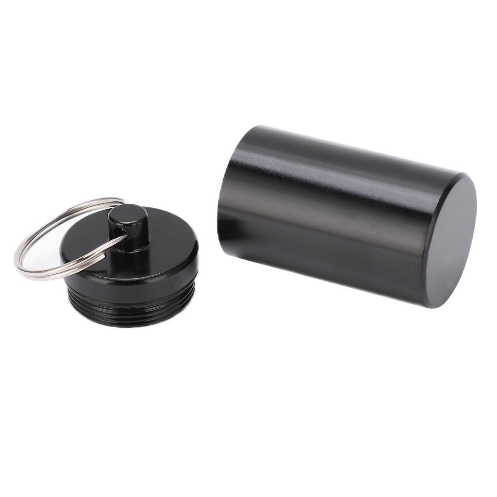 Aluminiumlegierung Medikamentenbehälter Schlüsselanhänger Pillendose für Outdoor-Camping-Wandern