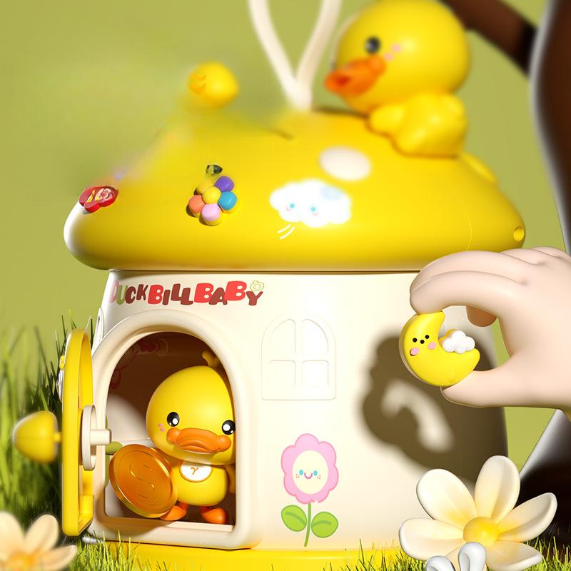 Tirelire en forme de champignon mignon pour enfants, autocollants 3D pour décorations de bureau créatives, cadeaux de protection des clés pour enfants