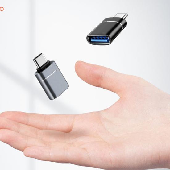OTG Adapter Plug Aluminum Alloy Type-C Play Mini to USB 3 Converter