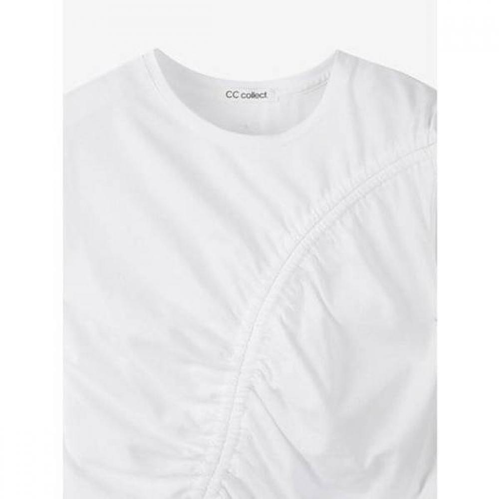 Cc CollecT. Wave Shirring STring DeTail T shirT C262psm333