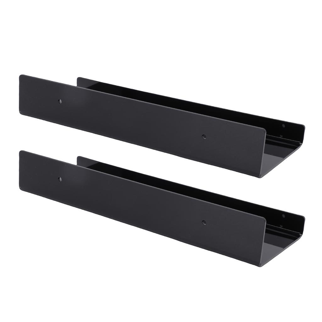 2 Pack Wall Mounted Plant Shelf 12 Inch Acrylic Display Shelf Wall Hanging Shelf Vertical Shelf for Indoor Window