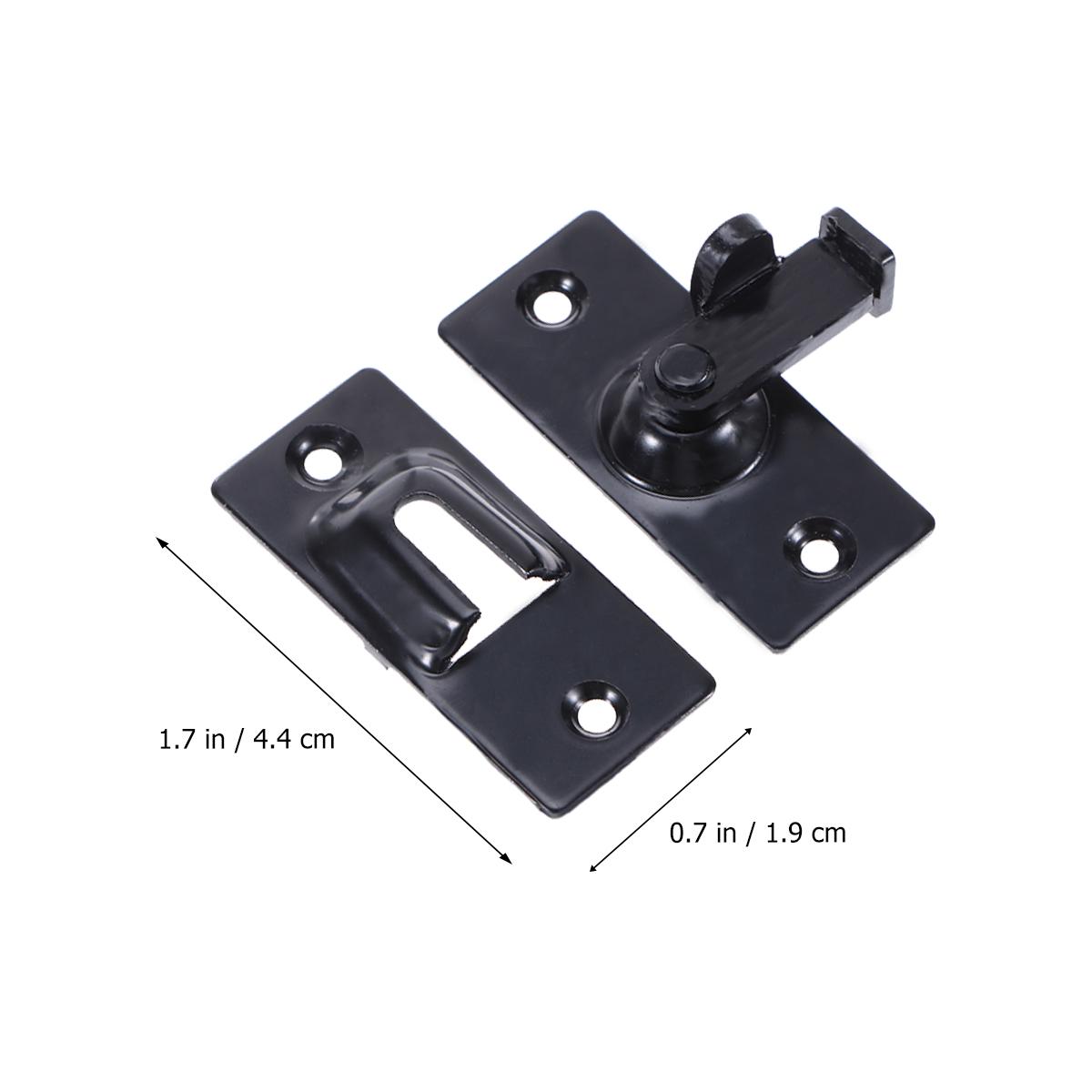 

1pc 304 Stainless Steel Door Latch 90 Degree Right Angle Bolt Security Barrel Lock For Sliding Door Indoor Outdoor Window