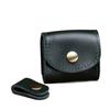 Waterproof Leather Data Cable Storage Box Solid Color Mini Coin Purse Headphone Bag  Male