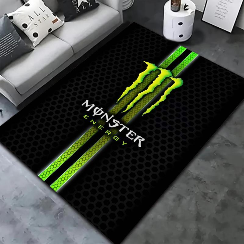 Monster Energy Carpet Rug for Living Room Bedroom Home Sofa Decoration,Kids play Nonslip Floor Mat