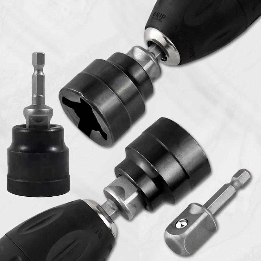 1SET Heavy-Duty Socket Wrench & Hex Screwdriver, Suitable for Household Maintenance, Automotive Tire Replacement, Garage Repairs