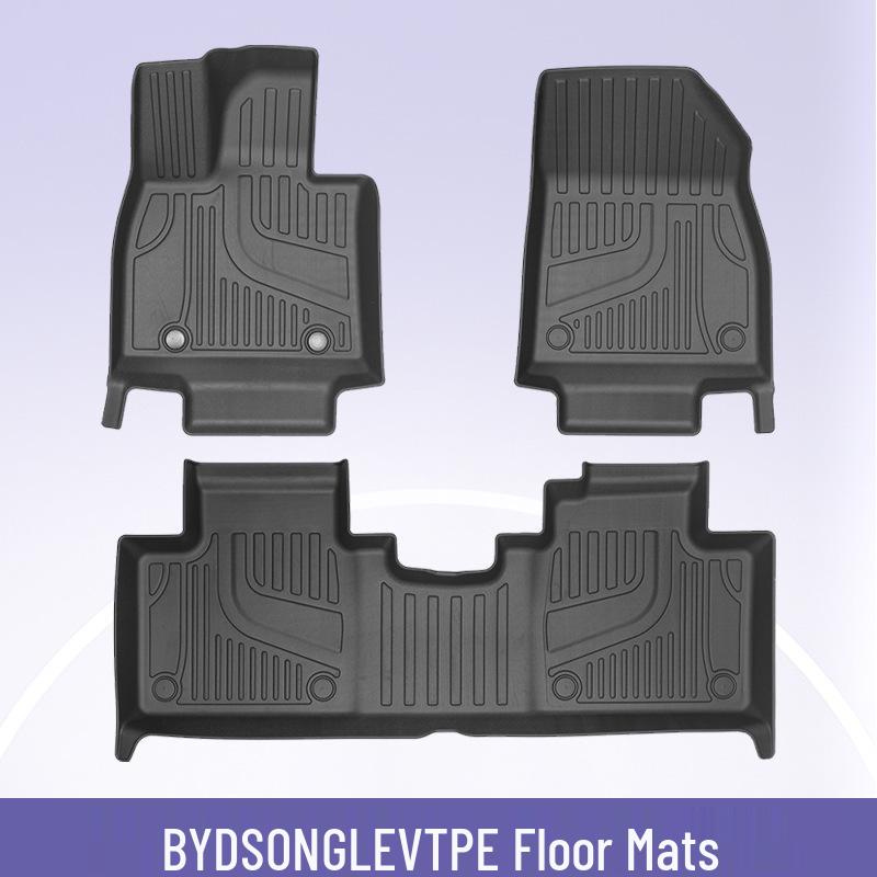 3D All-Weather TPE Floor & Trunk Mats for BYD SONG L 2024-2025