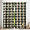Floral Curtains Art Nouveau Style Romantic Flowers Nature Design Bedroom Bathroom Living Room Dining Kitchen Study Curtain Set Of 2 Made Polyester