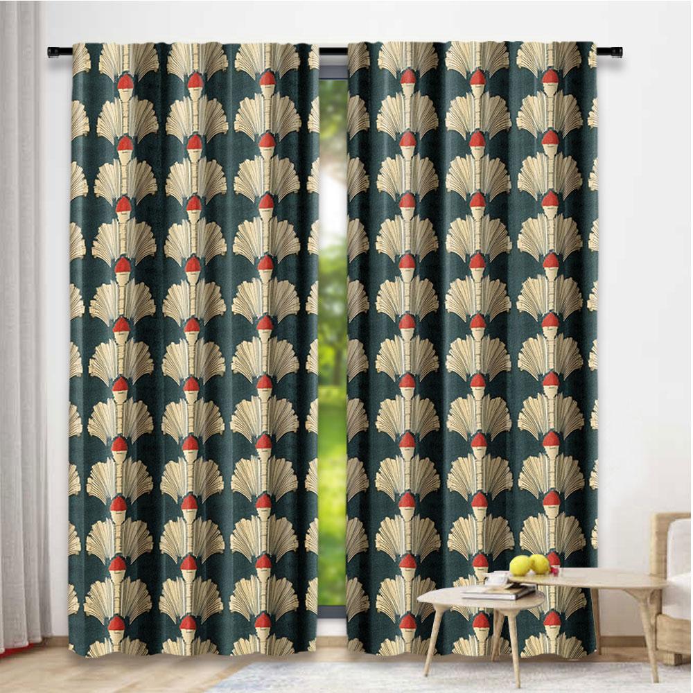 Floral Curtains Art Nouveau Style Romantic Flowers Nature Design Bedroom Bathroom Living Room Dining Kitchen Study Curtain Set Of 2 Made Polyester