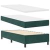 Box Spring Bed with Pillow Dark Green 200 x 80 cm Velvet