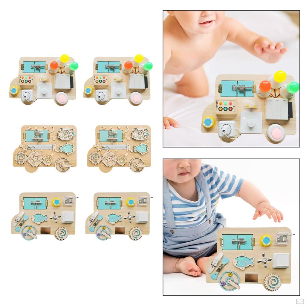 Busy Board Accessories,Activity Sensory Parts, Early Education Toys for Children Preschool
