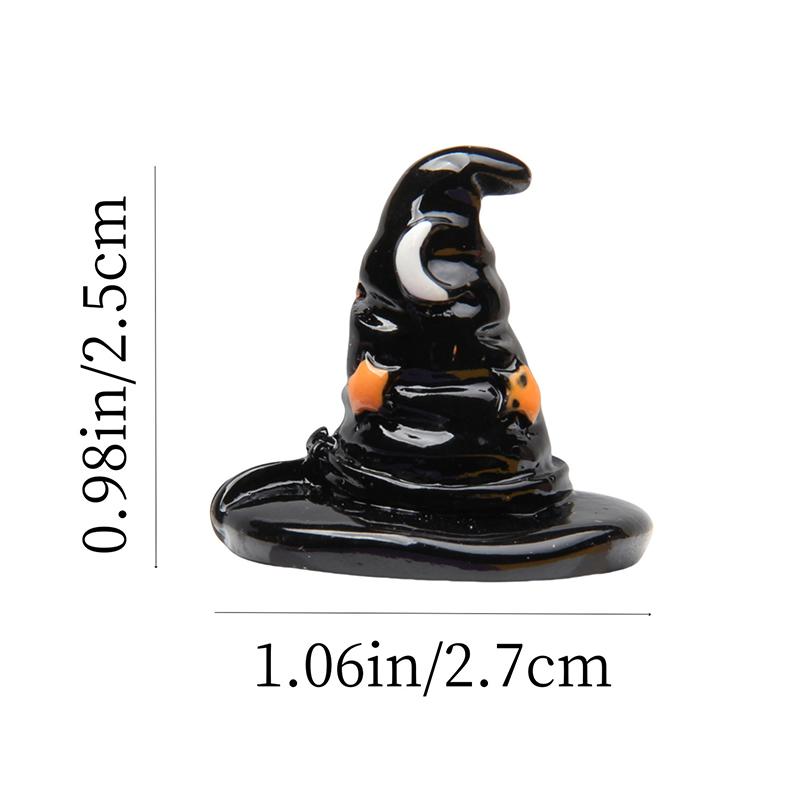 Miniature Halloween Figurines Mini Simulation Halloween Ghost Pumpkin Figurines Home Decoration Festival Diy Resin Craft Gift