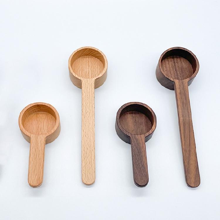 Wooden Measuring Coffee Spoon for Coffee Beans, Whole Beans Ground Beans or Teas